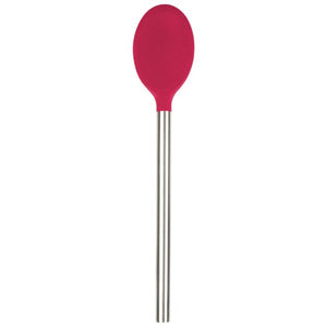 TOVOLO SILICONE MIXING SPOON W S/S HANDLE VIVA MAGENTA