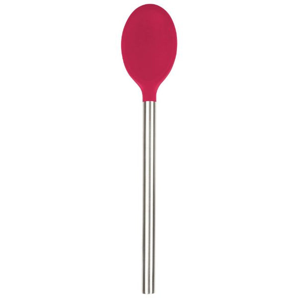 TOVOLO SILICONE MIXING SPOON W S/S HANDLE VIVA MAGENTA