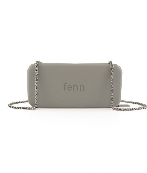 FENN COLLECTION WALLET GREY SILVER ZIP CHAIN