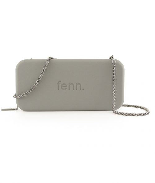 FENN COLLECTION WALLET GREY SILVER ZIP CHAIN