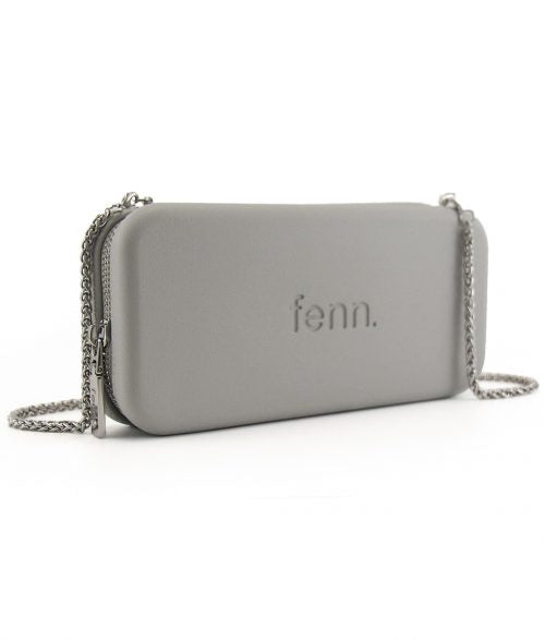 FENN COLLECTION WALLET GREY SILVER ZIP CHAIN