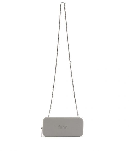 FENN COLLECTION WALLET GREY SILVER ZIP CHAIN