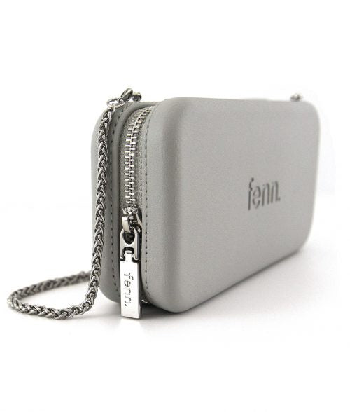 FENN COLLECTION WALLET GREY SILVER ZIP CHAIN