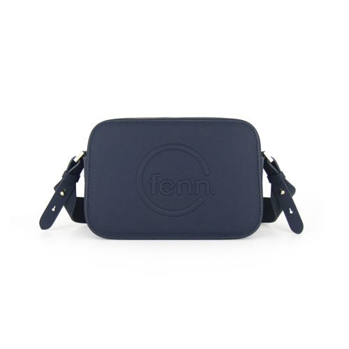 FENN CROSSBODY BAG NAVY GOLD ZIPPER