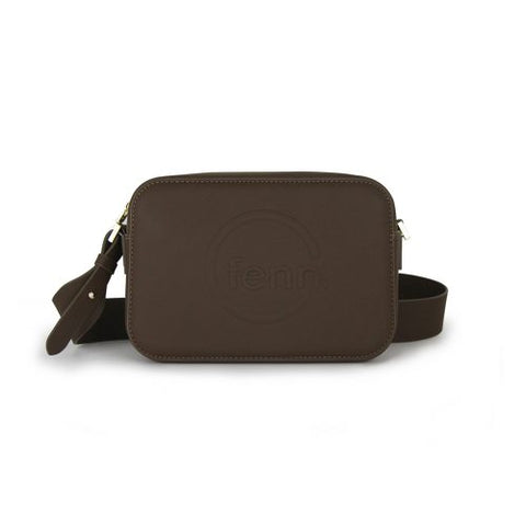 FENN CROSSBODY CHOCOLATE GOLD ZIP