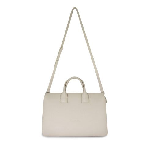 FENN LAPTOP BAG OATMEAL SILVER