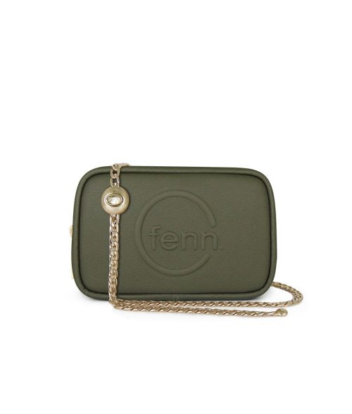 FENN POUCH CHAIN ARMY GREEN GOLD CHAIN