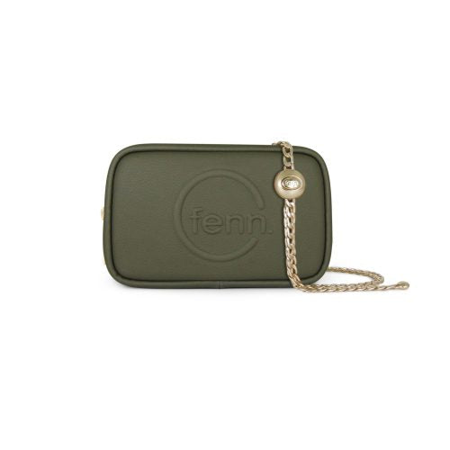 FENN POUCH CHAIN ARMY GREEN GOLD CHAIN