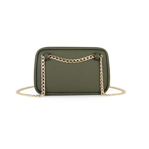 FENN POUCH CHAIN ARMY GREEN GOLD CHAIN