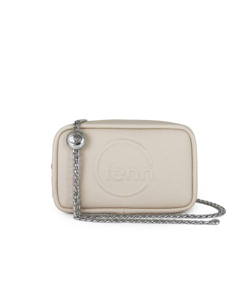 FENN POUCH CHAIN OATMEAL SILVER
