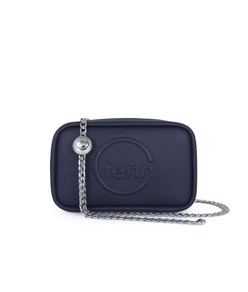 FENN POUCH CHAIN NAVY SILVER