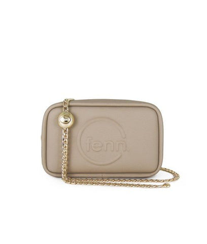 FENN POUCH CHAIN STONE/SAND GOLD