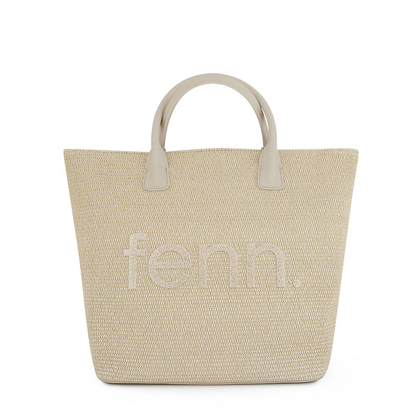 FENN SHOPPING BAG BEIGE/MILK WHITE