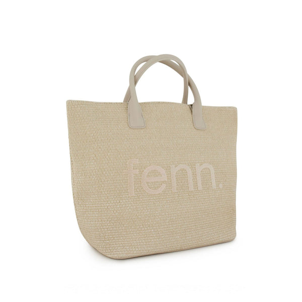 FENN SHOPPING BAG BEIGE/MILK WHITE