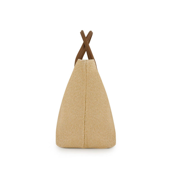 FENN SHOPPING BAG WOOD COFFEE/LIGHT TAN