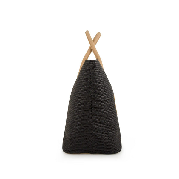 FENN SHOPPING BAG BLACK LIGHT TAN