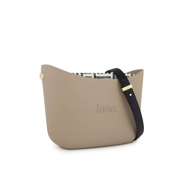 FENN BAG MESSAENGER STONE BLACK HANDLE