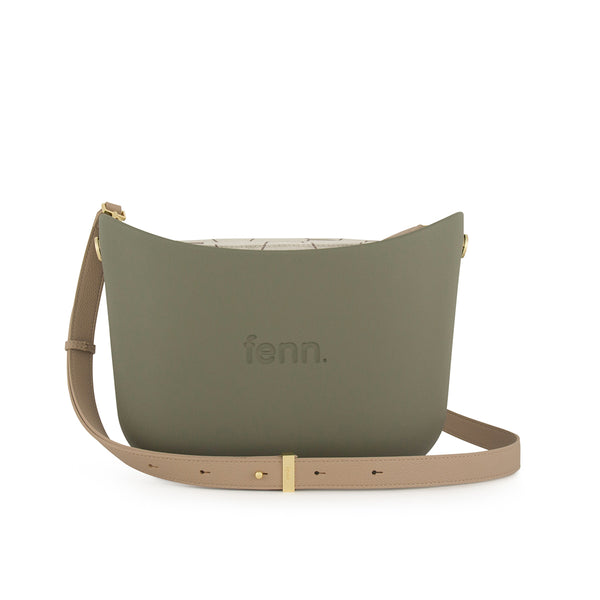 FENN BAG MESSENGER WATERCRESS STONE HANDLE