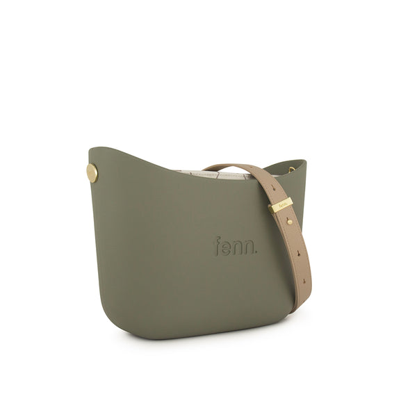 FENN BAG MESSENGER WATERCRESS STONE HANDLE