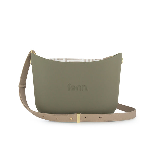 FENN BAG MESSENGER WATERCRESS STONE HANDLE