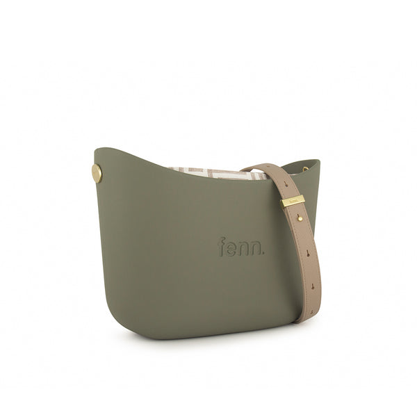 FENN BAG MESSENGER WATERCRESS STONE HANDLE