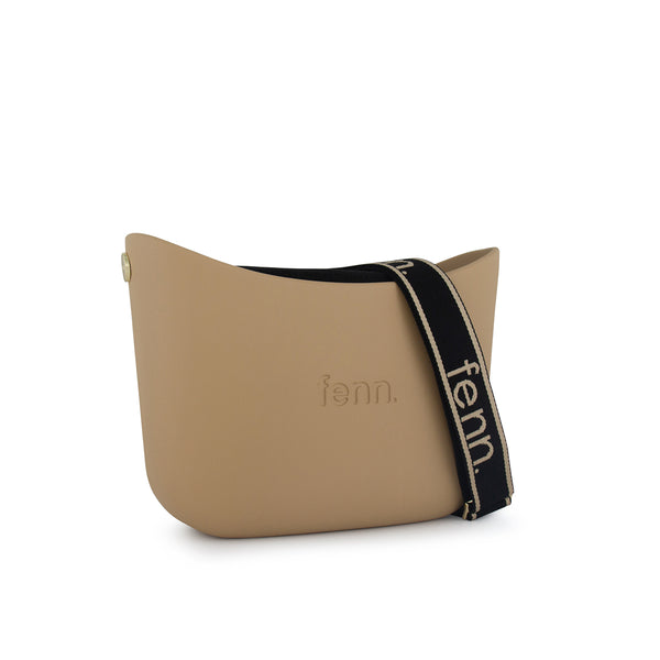 FENN BAG MESSENGER CAMEL BEIGE BLACK HANDLE