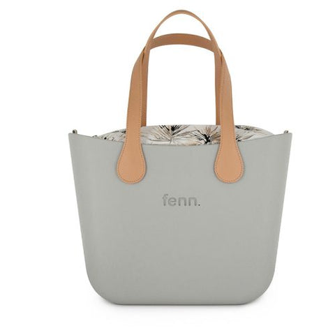 FENN COLLECTION BAG ORIGINAL LIGHT GREY LIGHT TAN HANDLE