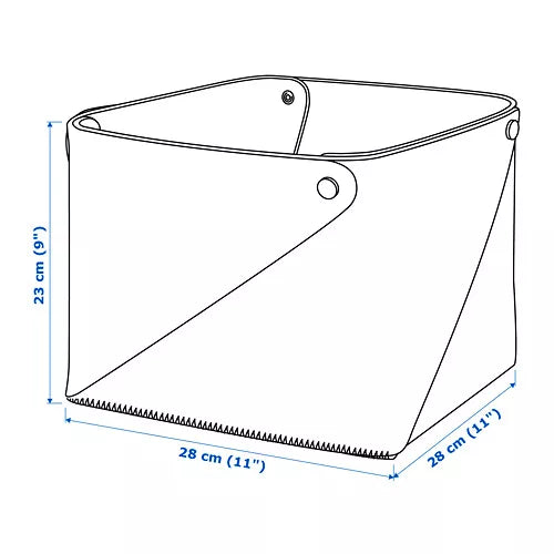 IKEA PUDDA BASKET, 28X28X23CM