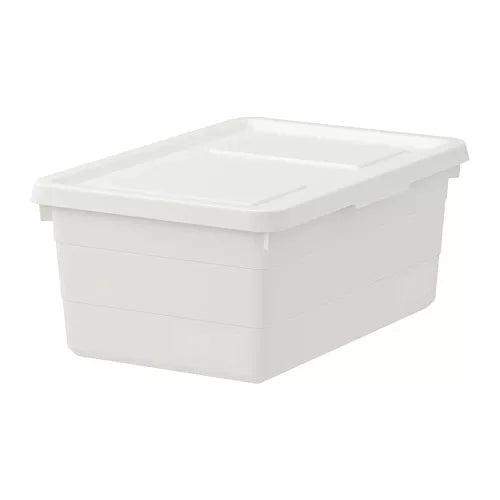 IKEA SOCKERBIT BOX WITH LID 38X25X15CM