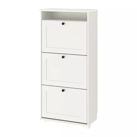 IKEA BRUSALI SHOE CABINET WITH 3 COMPATMENT  24x11 3/4x51 1/