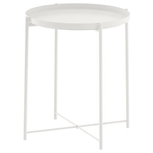 IKEA GLADOM TRAY TABLE ,WHITE 45X53CM