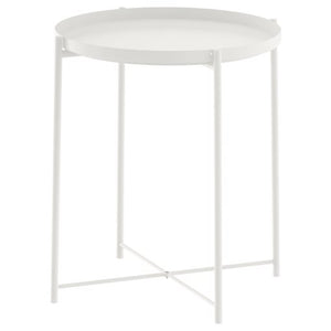 IKEA GLADOM TRAY TABLE ,WHITE 45X53CM