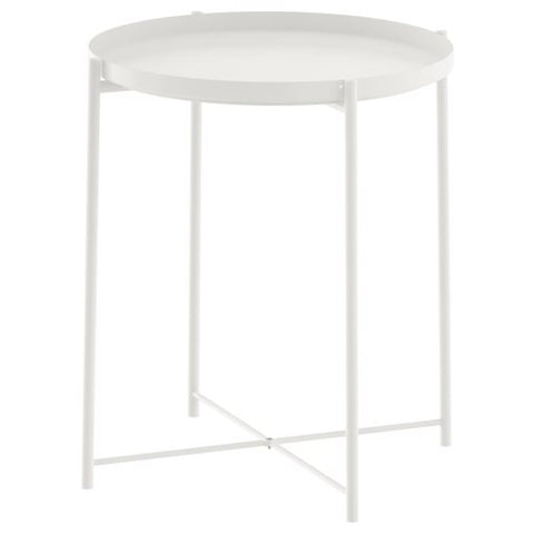 IKEA GLADOM TRAY TABLE ,WHITE 45X53CM