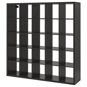 IKEA KALLAX 5X5, 182X82CM , BLACK BROWN