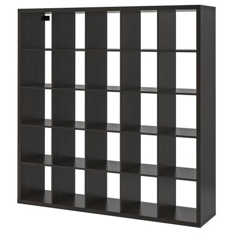 IKEA KALLAX 5X5, 182X82CM , BLACK BROWN