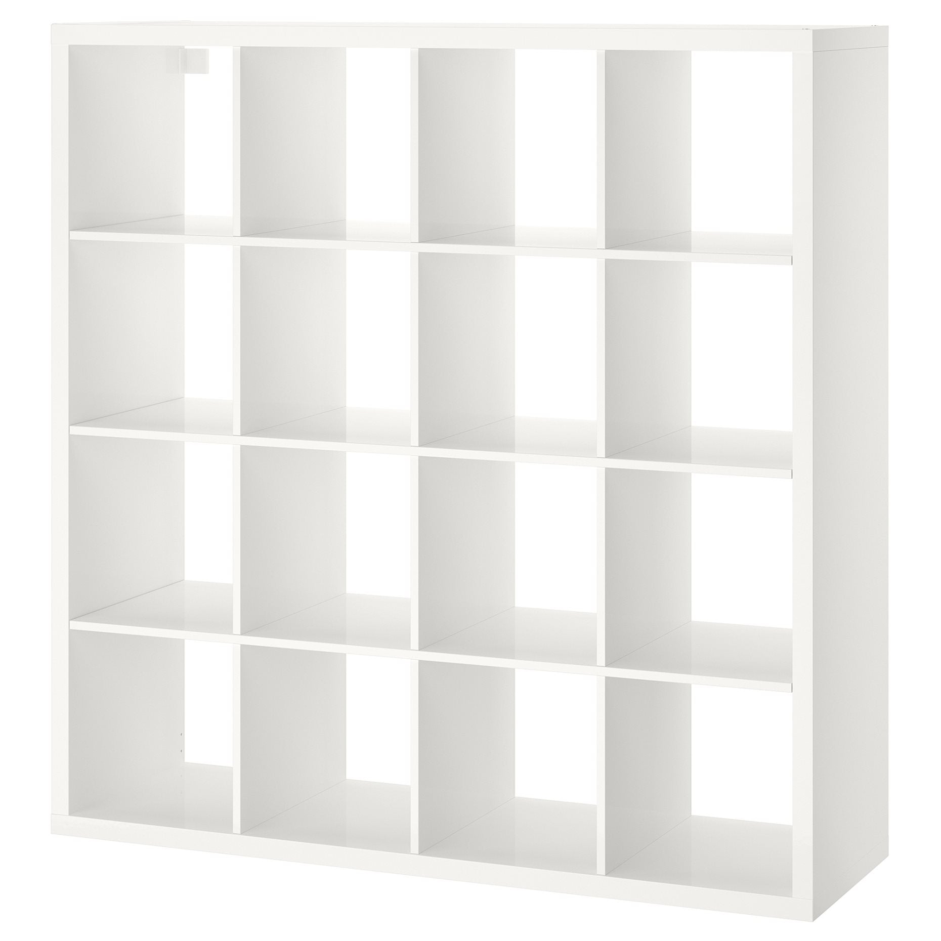 IKEA KALLAX 4X4, 147X147CM , HIGH GLOSS WHITE