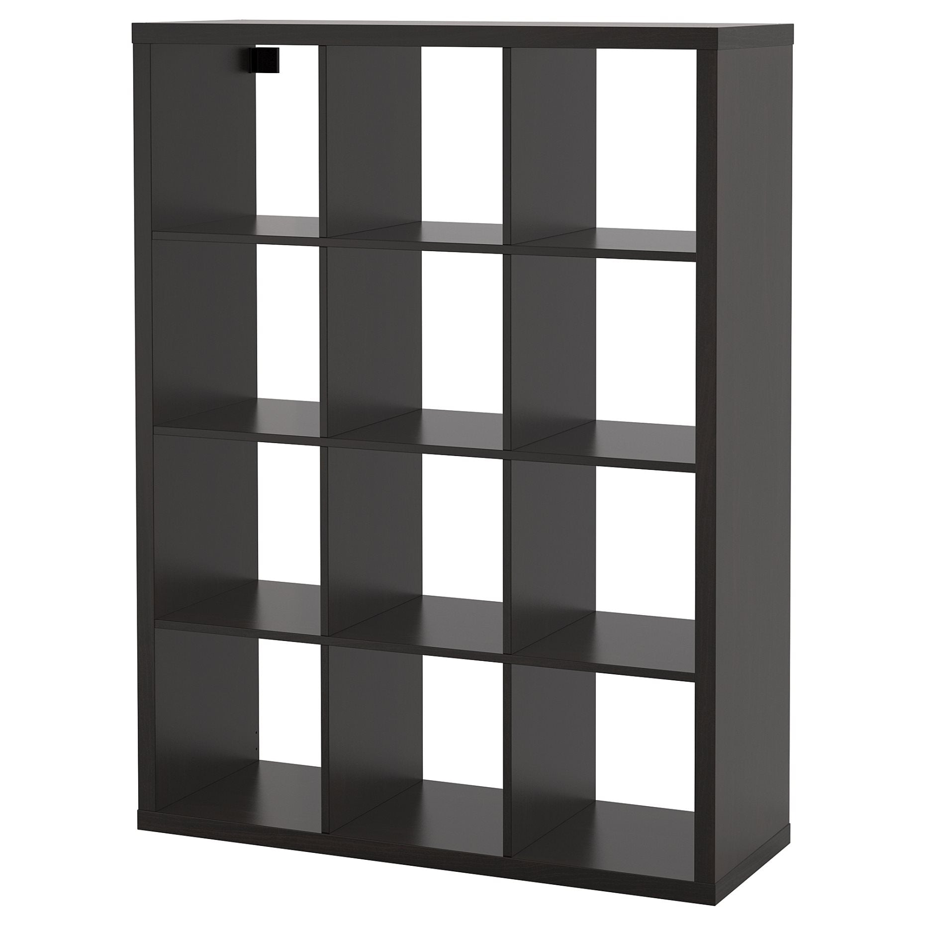 IKEA KALLAX 3X4, 112X147, BLACK -BROWN
