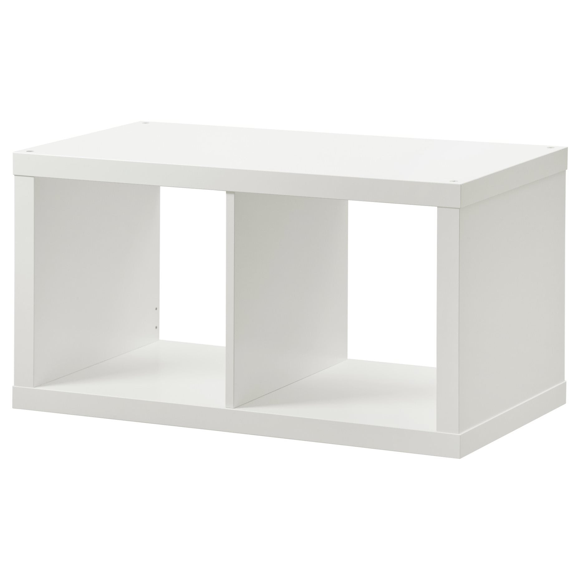 IKEA KALLAX 1X2, 77X42CM, WHITE