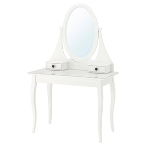 IKEA HEMNES DRESSING TABLE WITH MIRROR, WHITE 100X50CM