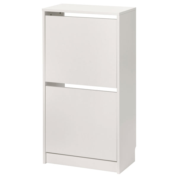 IKEA BISSA SHOE CABINET WITH 2 COMPARTMENTS 49x28x93cm