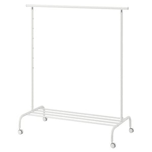 IKEA RIGGA CLOTHES RACK, WHITE