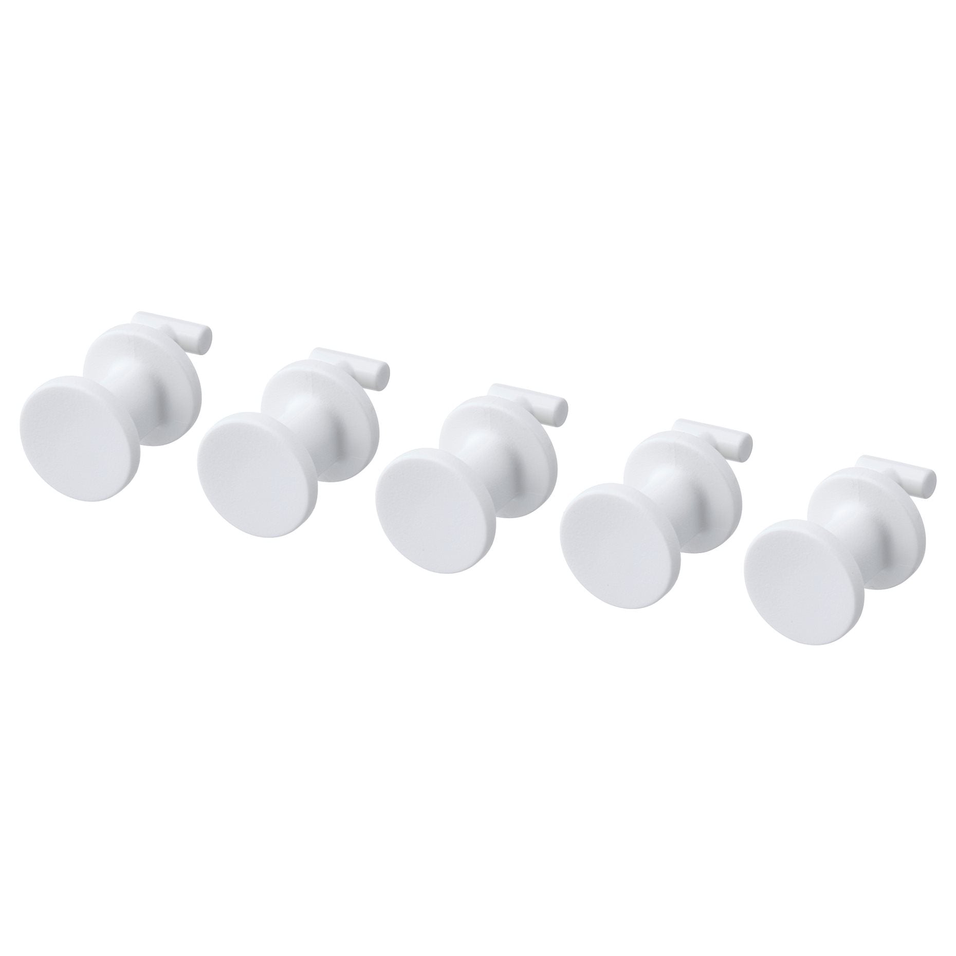 IKEA SKADIS HOOK, WHITE, 19MM 5PACK