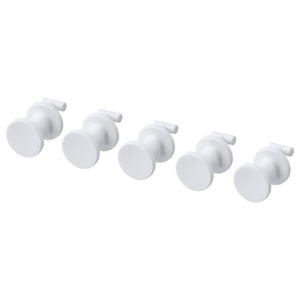 IKEA SKADIS HOOK, WHITE, 19MM 5PACK