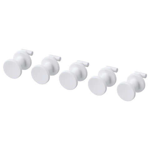 IKEA SKADIS HOOK, WHITE, 19MM 5PACK