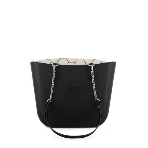 FENN BAG ORIGINAL BLACK SILVER CHAIN