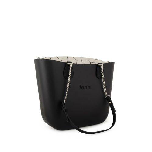 FENN BAG ORIGINAL BLACK SILVER CHAIN
