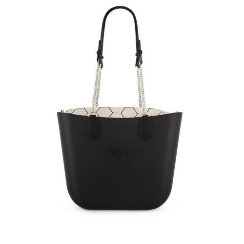 FENN BAG ORIGINAL BLACK SILVER CHAIN