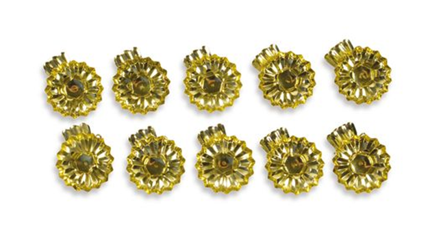 RIFFELMACHER CANDLE CLIPS GOLD 10PK 15MM