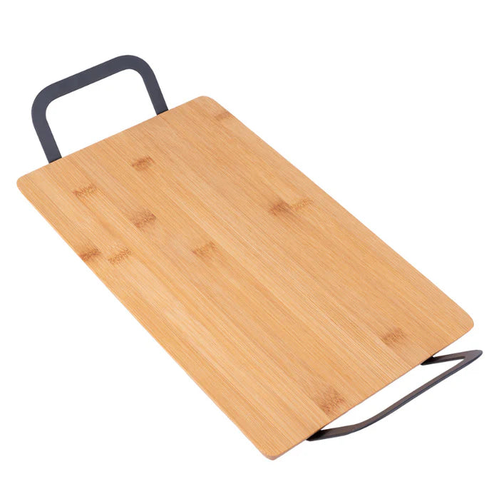 EETRITE BAMBOO TRAY W IRON HANDLES 39CM