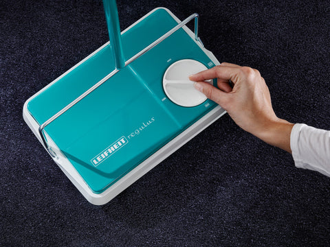 LEIFHEIT REGULUS CARPET SWEEPER -TURQUOISE